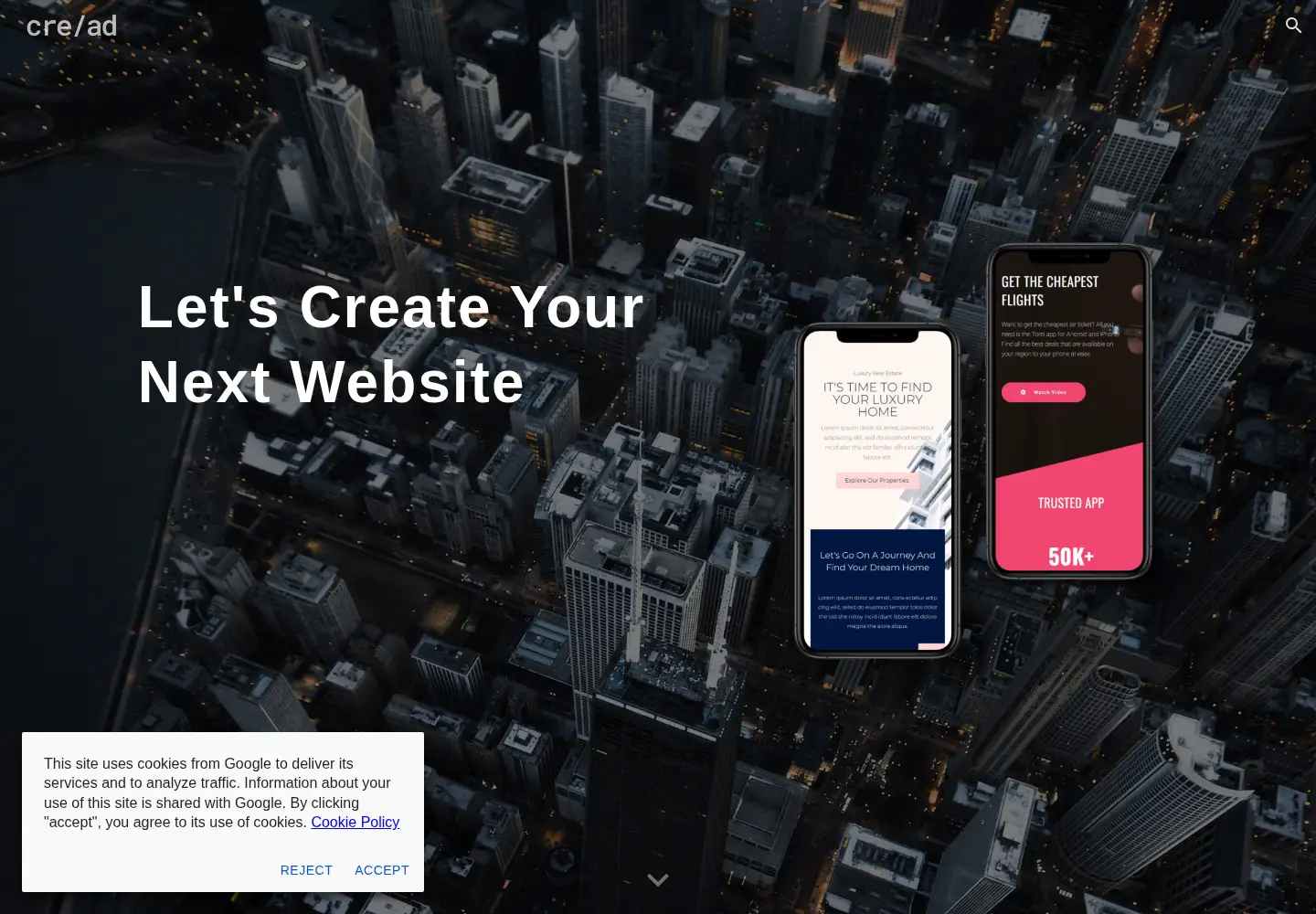 Screenshot of creadweb.com