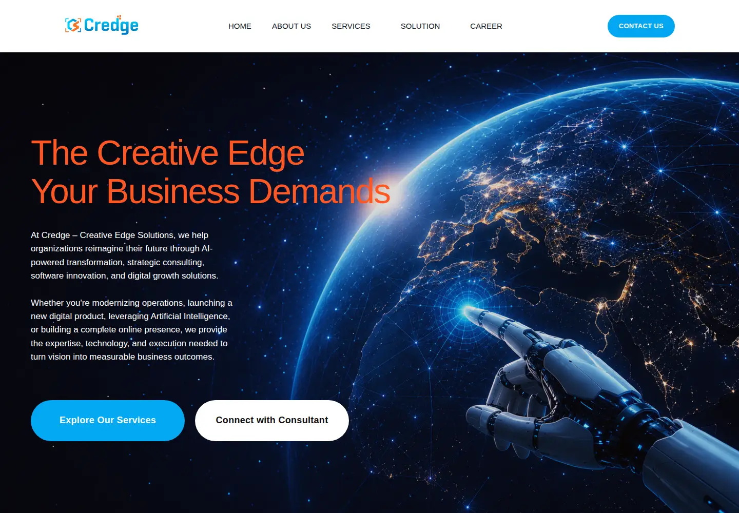 Screenshot of credgesolutions.com