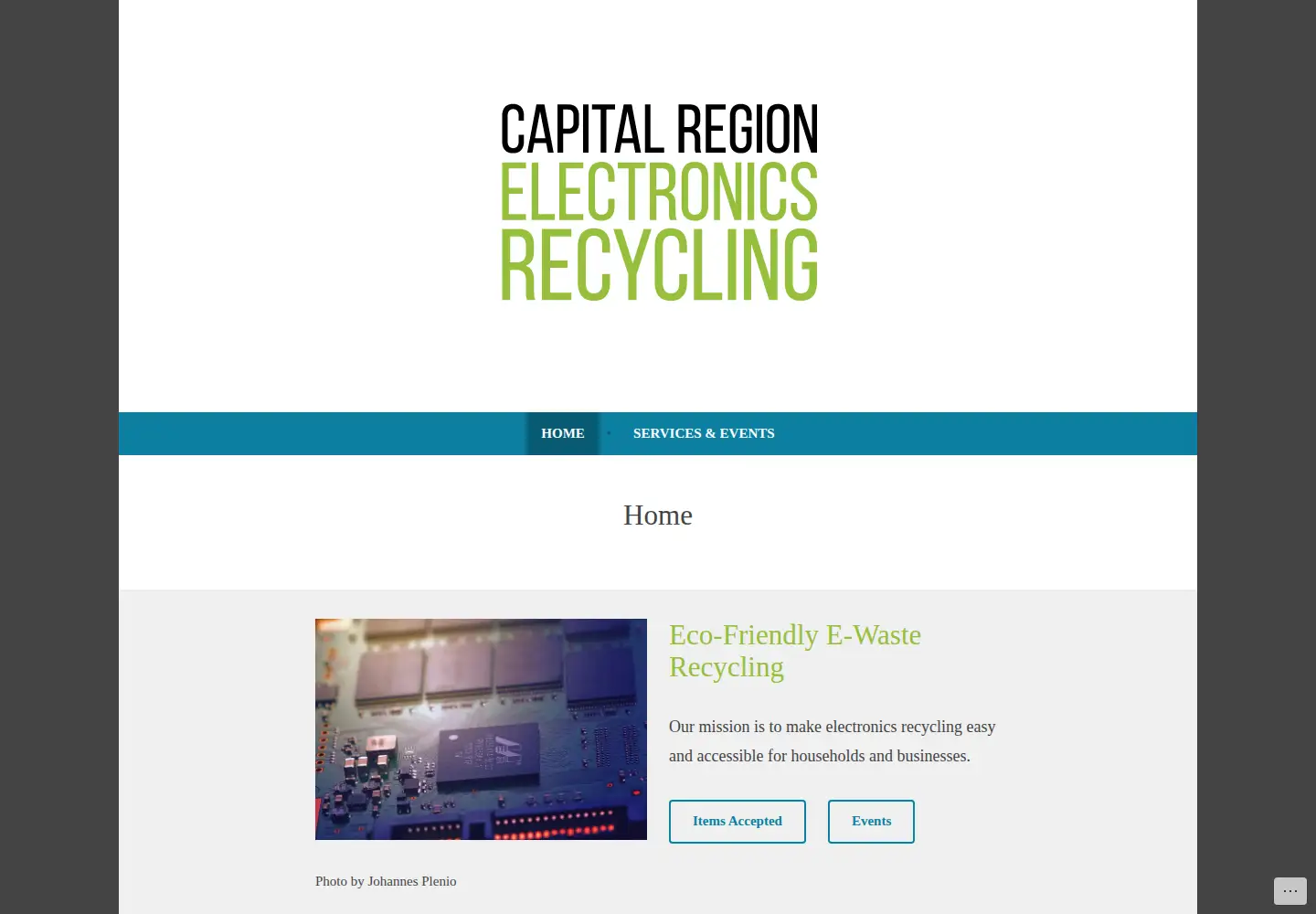 Screenshot of crerecycling.com