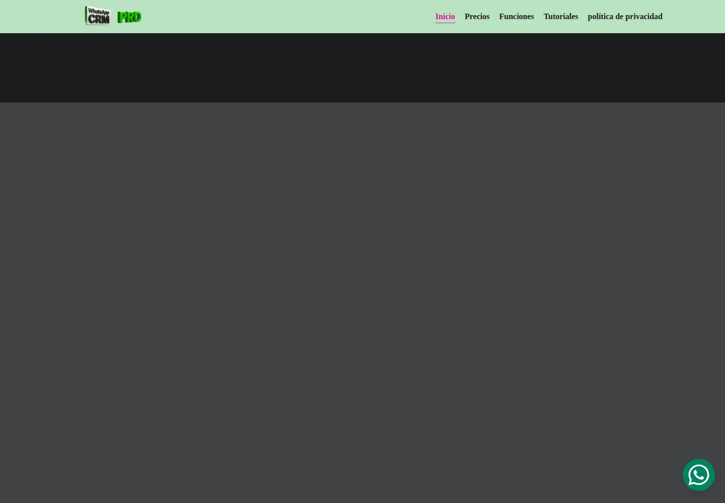 Captured homepage of crm-proo.com in the current scan