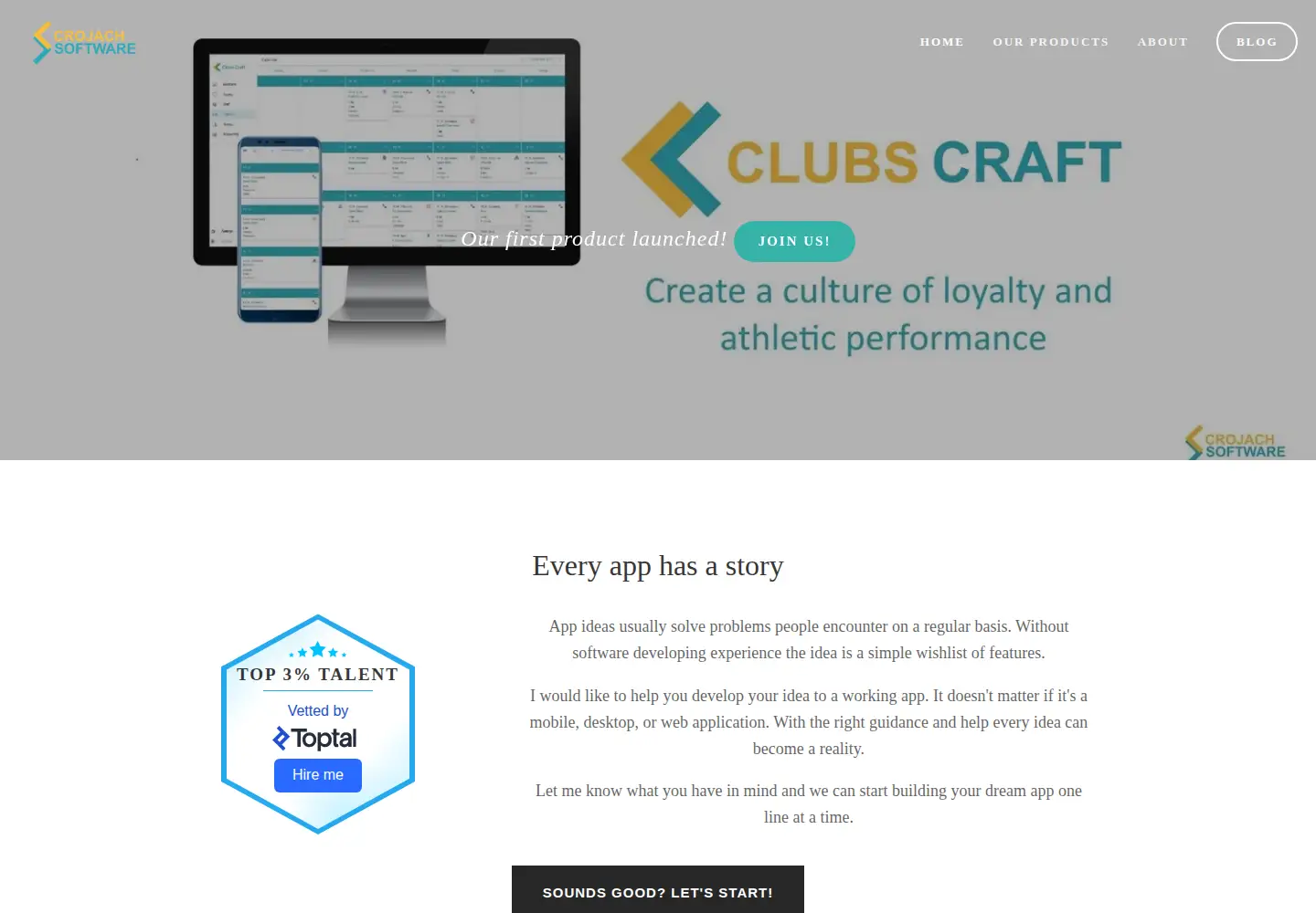 Screenshot of crojach.com