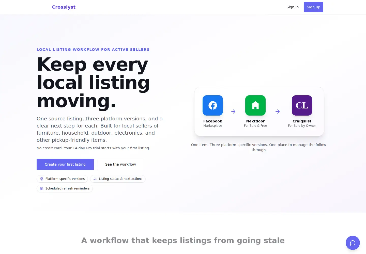Screenshot of crosslyst.com