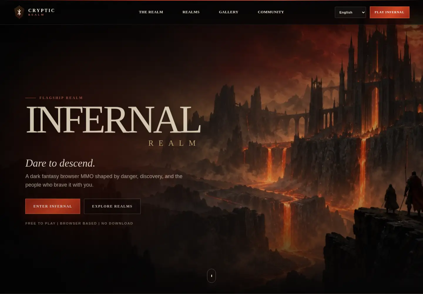 Screenshot of crypticrealm.com