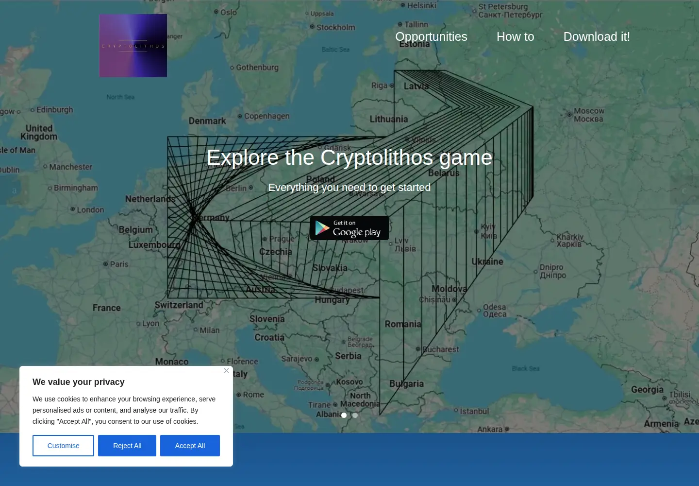 Screenshot of cryptolithos.com