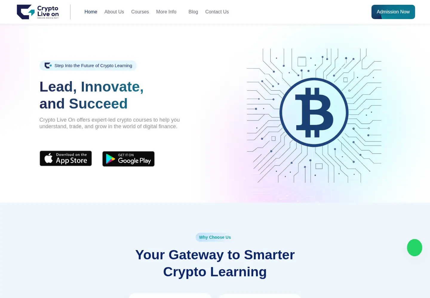 Captured homepage of cryptoliveon.com in the current scan