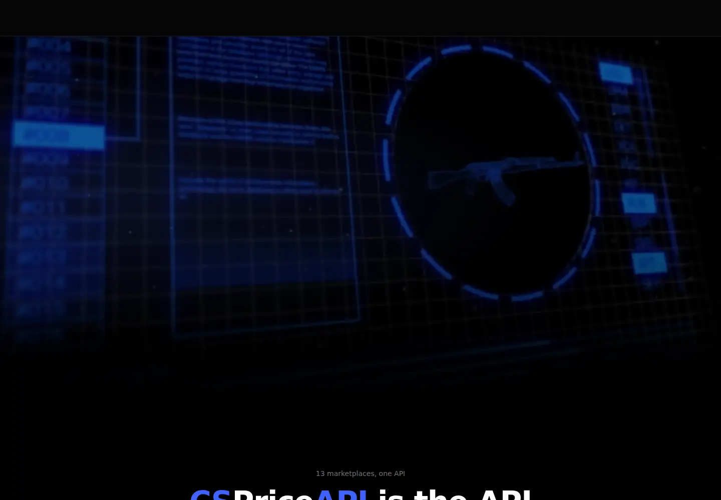 Screenshot of cspriceapi.com