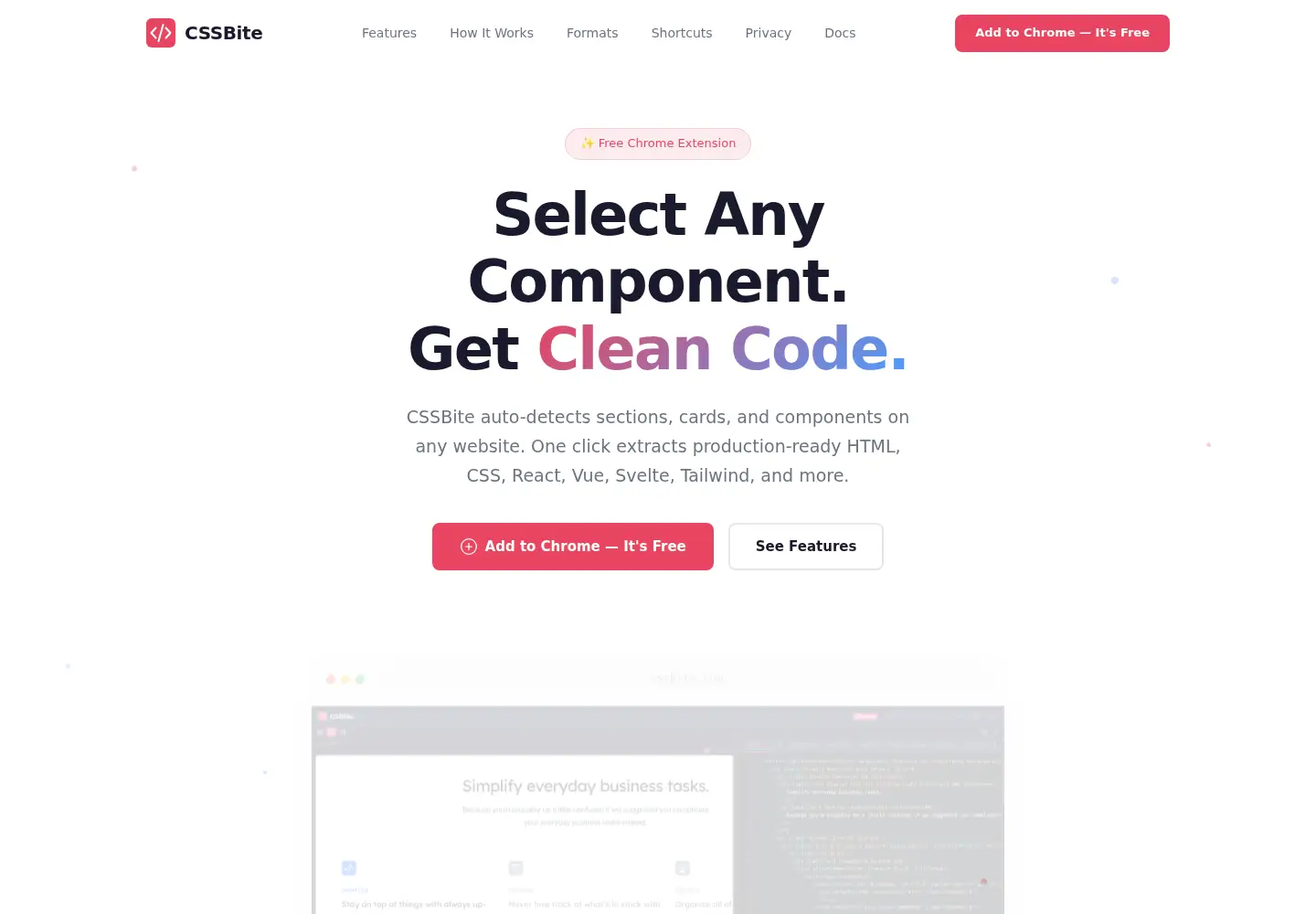 Screenshot of cssbite.com