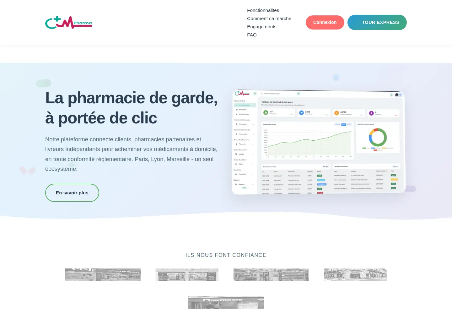 Captured homepage of ctmpharma.com in the current scan