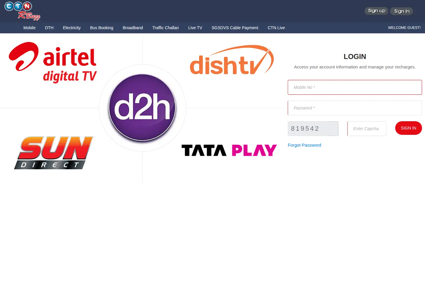 Screenshot of ctnrbuzz.com