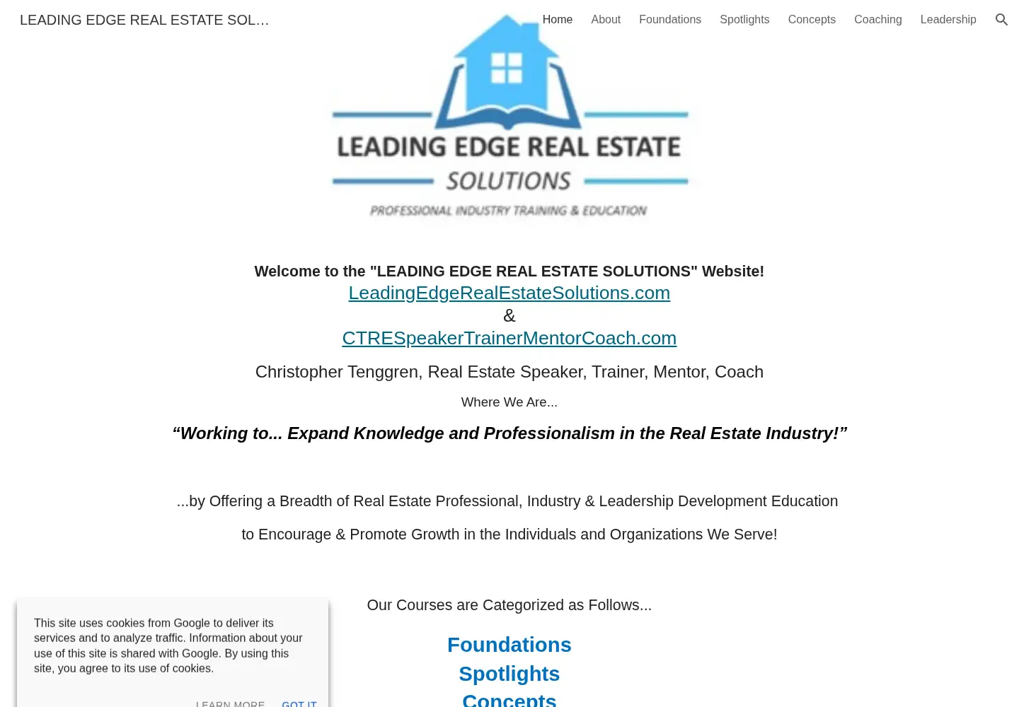 Screenshot of ctrespeakertrainermentorcoach.com