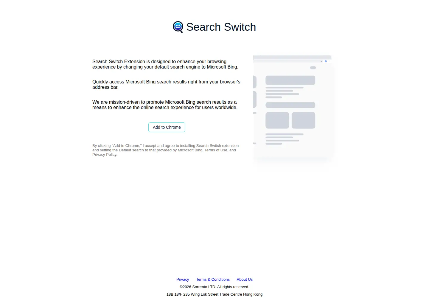 Captured homepage of customserp.com in the current scan