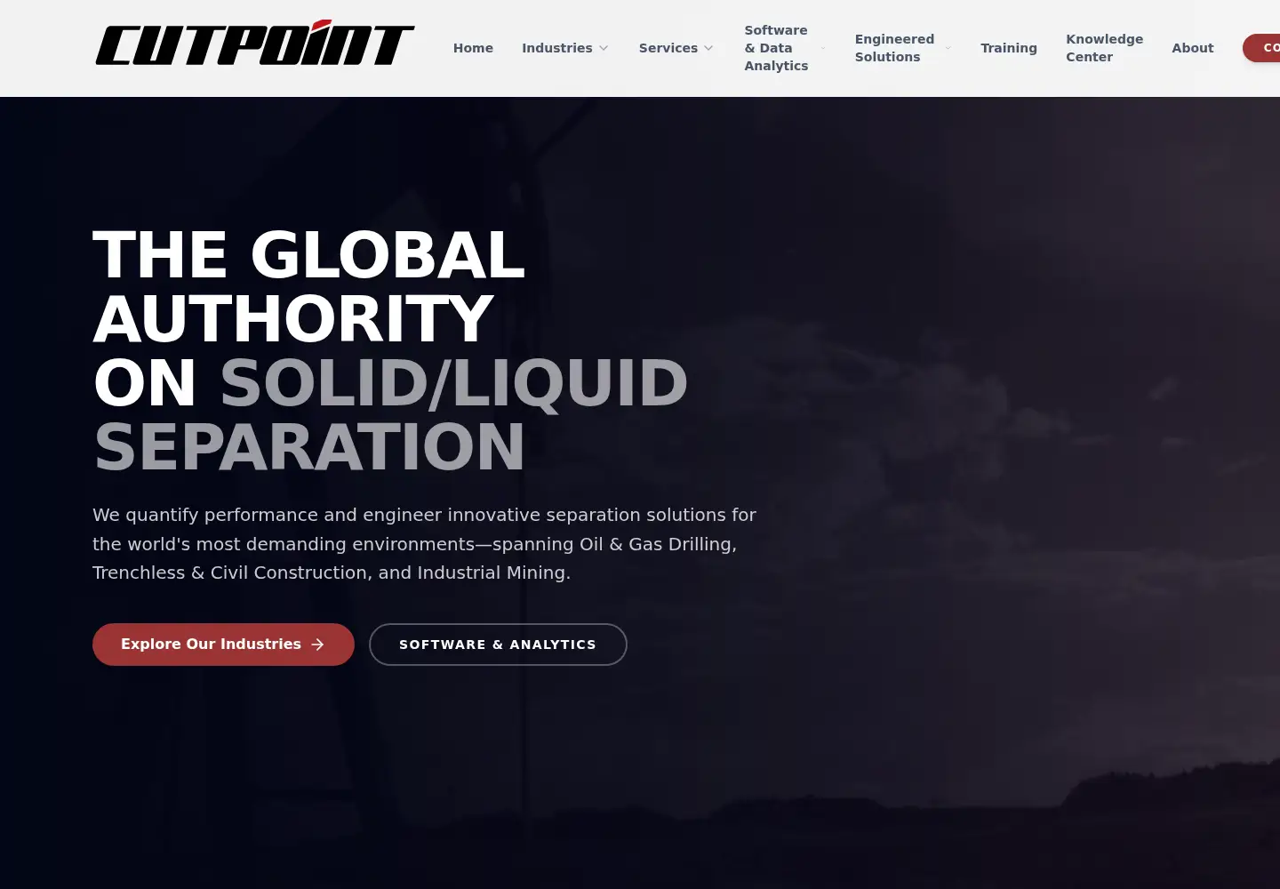 Screenshot of cutpoint-inc.com