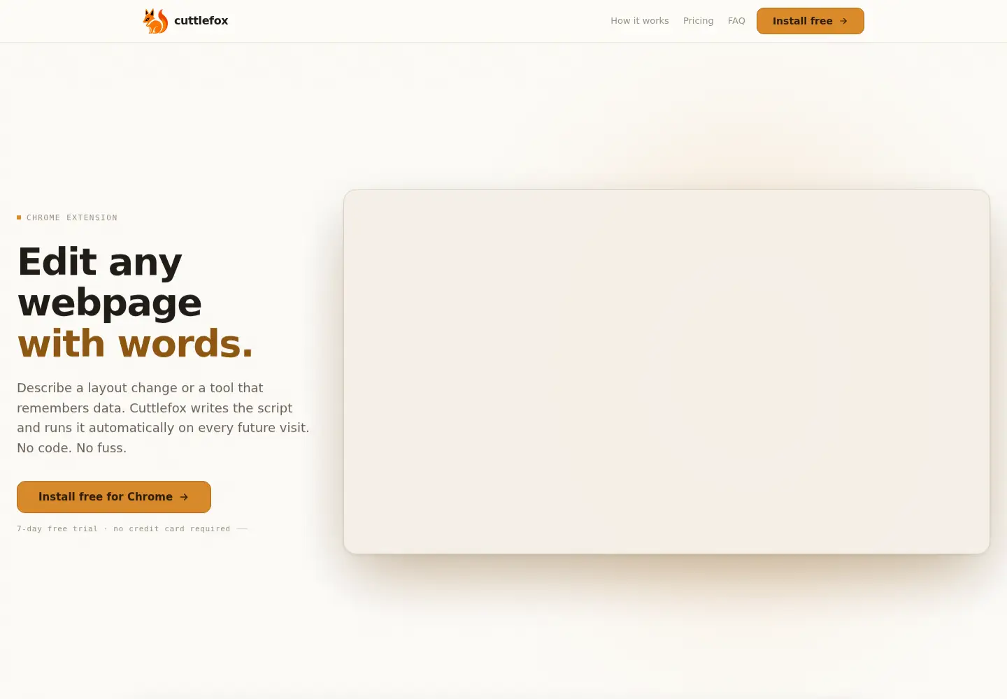 Screenshot of cuttlefox.com