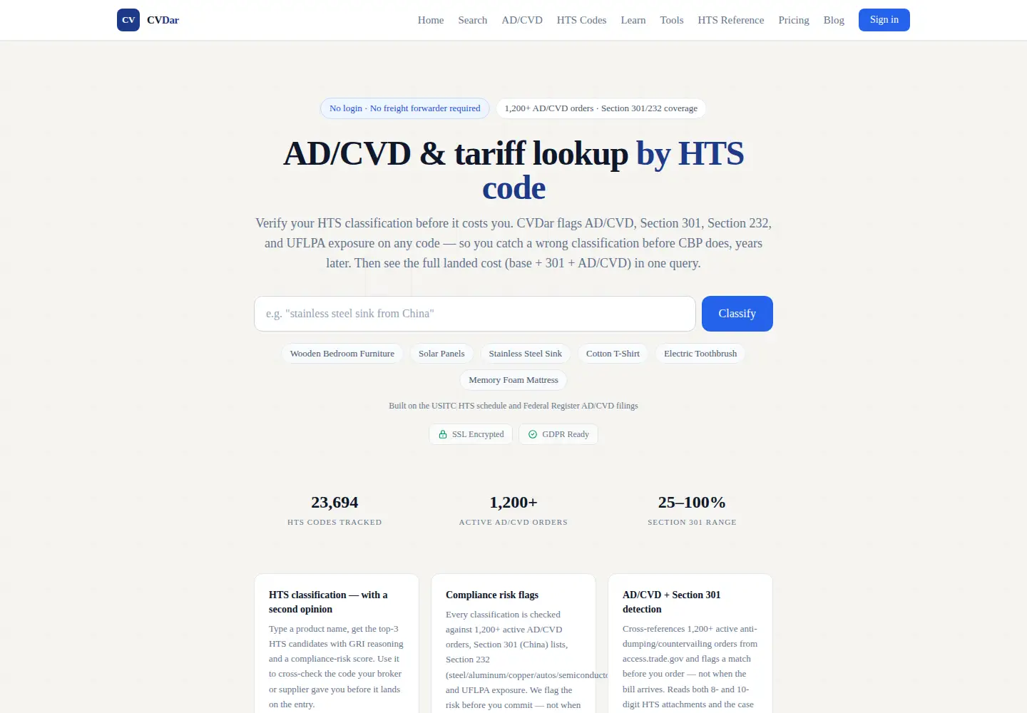Screenshot of cvdar.com
