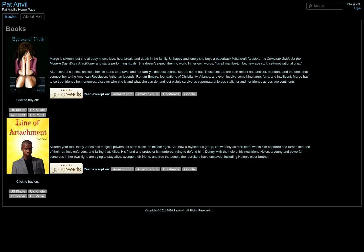 Captured homepage of cycloneoftruth.com in the current scan