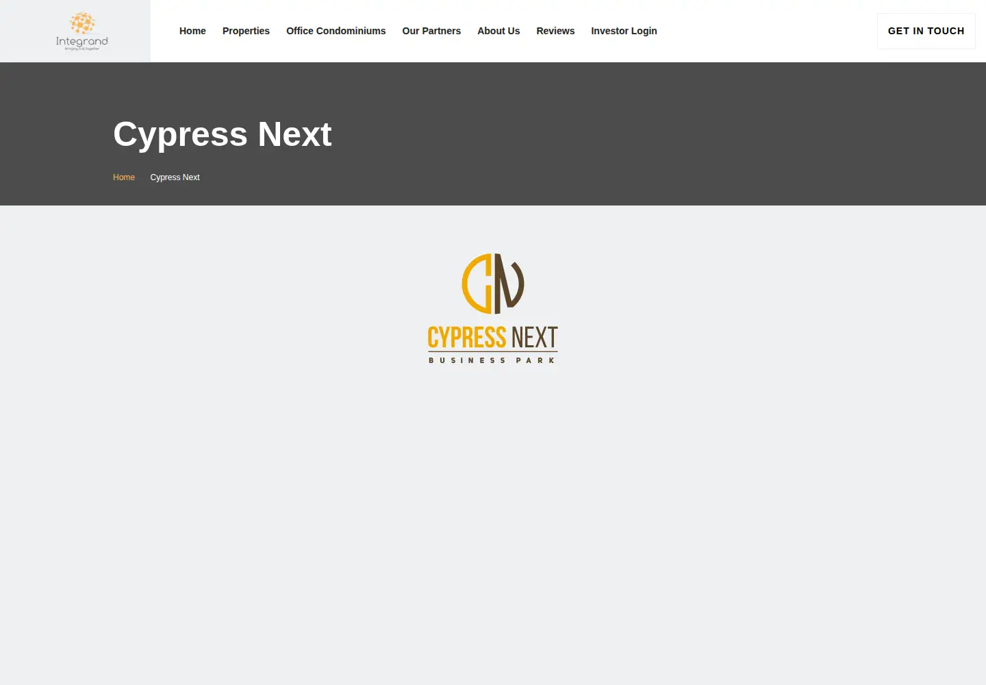 Screenshot of cypressnext.com