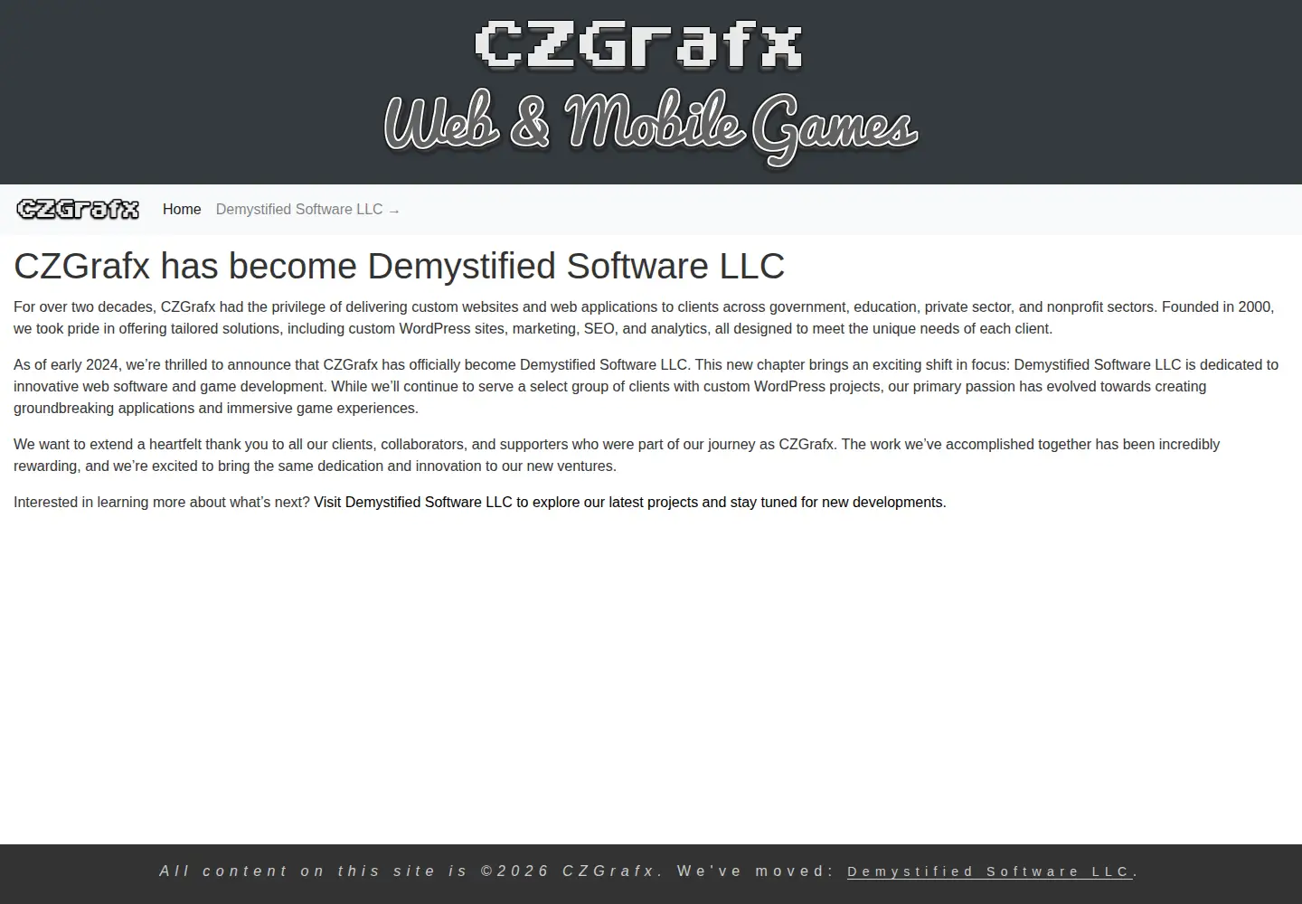 Screenshot of czgrafx.com
