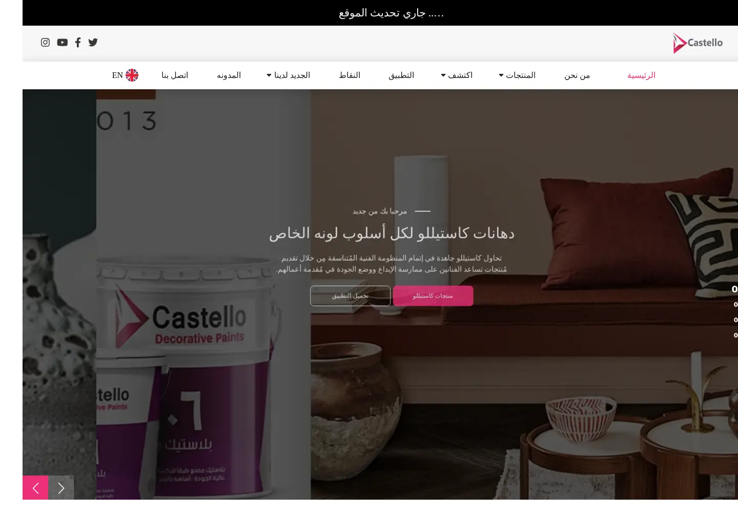Captured homepage of d-castello.com in the current scan