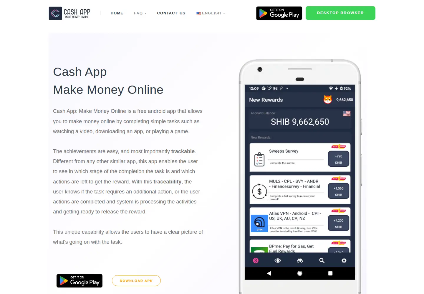 Screenshot of dackapps.com