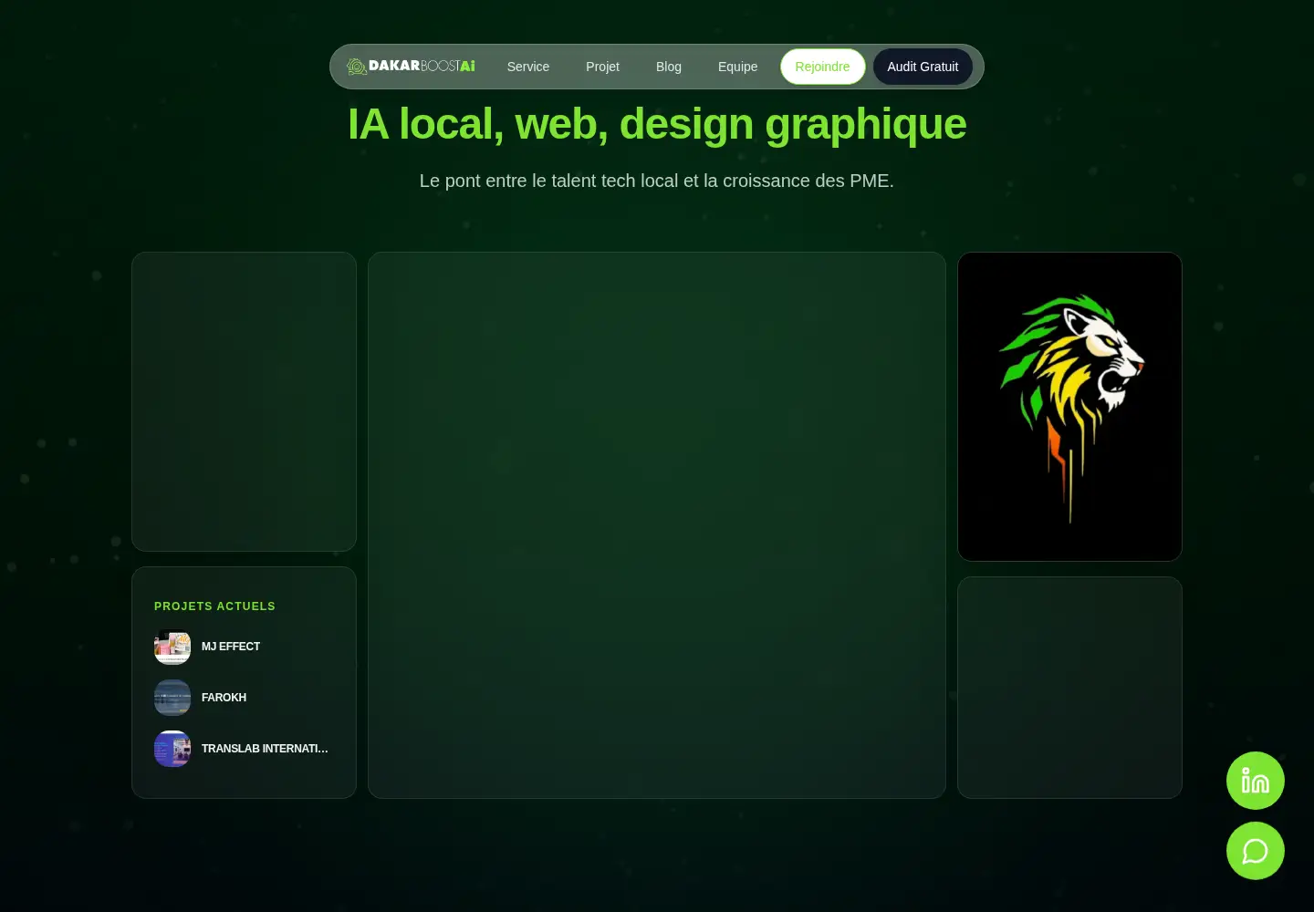 Screenshot of dakarboostai.com