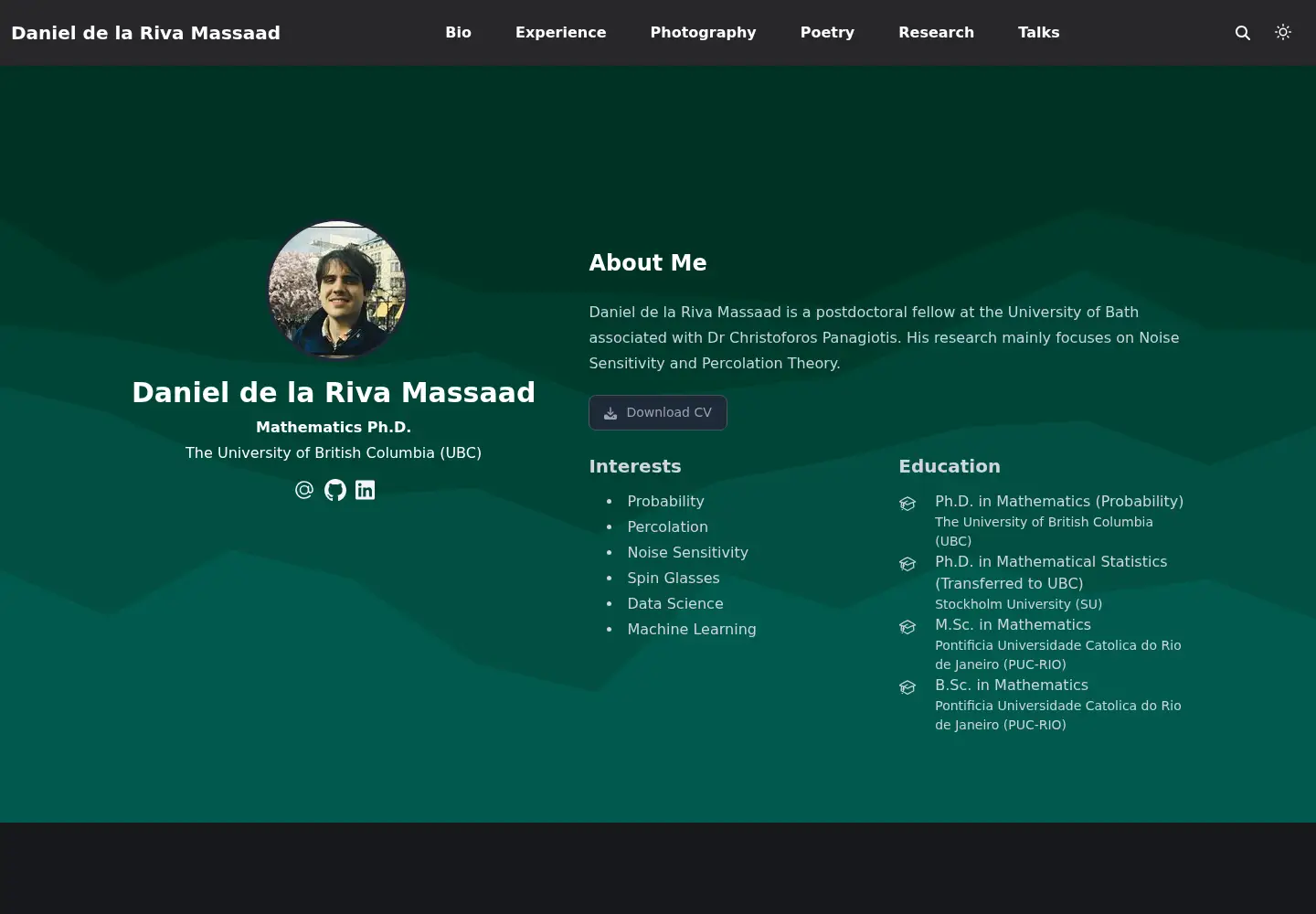 Screenshot of danieldelarivam.com
