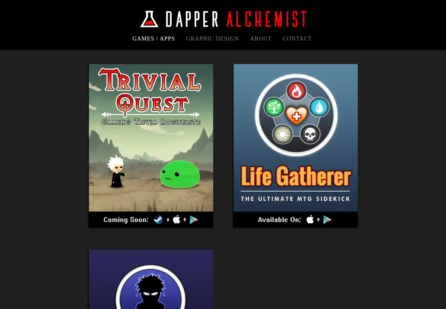 Screenshot of dapperalchemist.com
