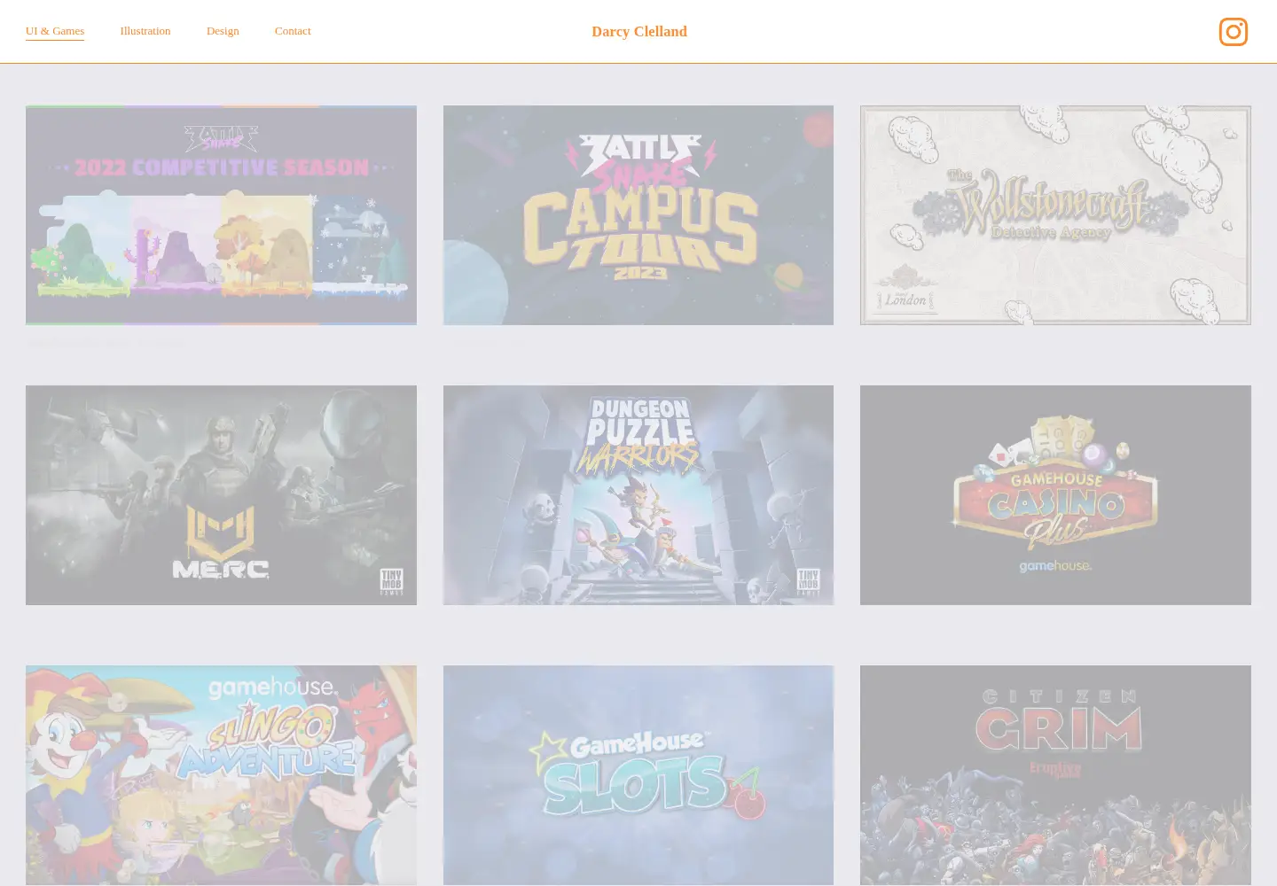Screenshot of darcyclelland.com