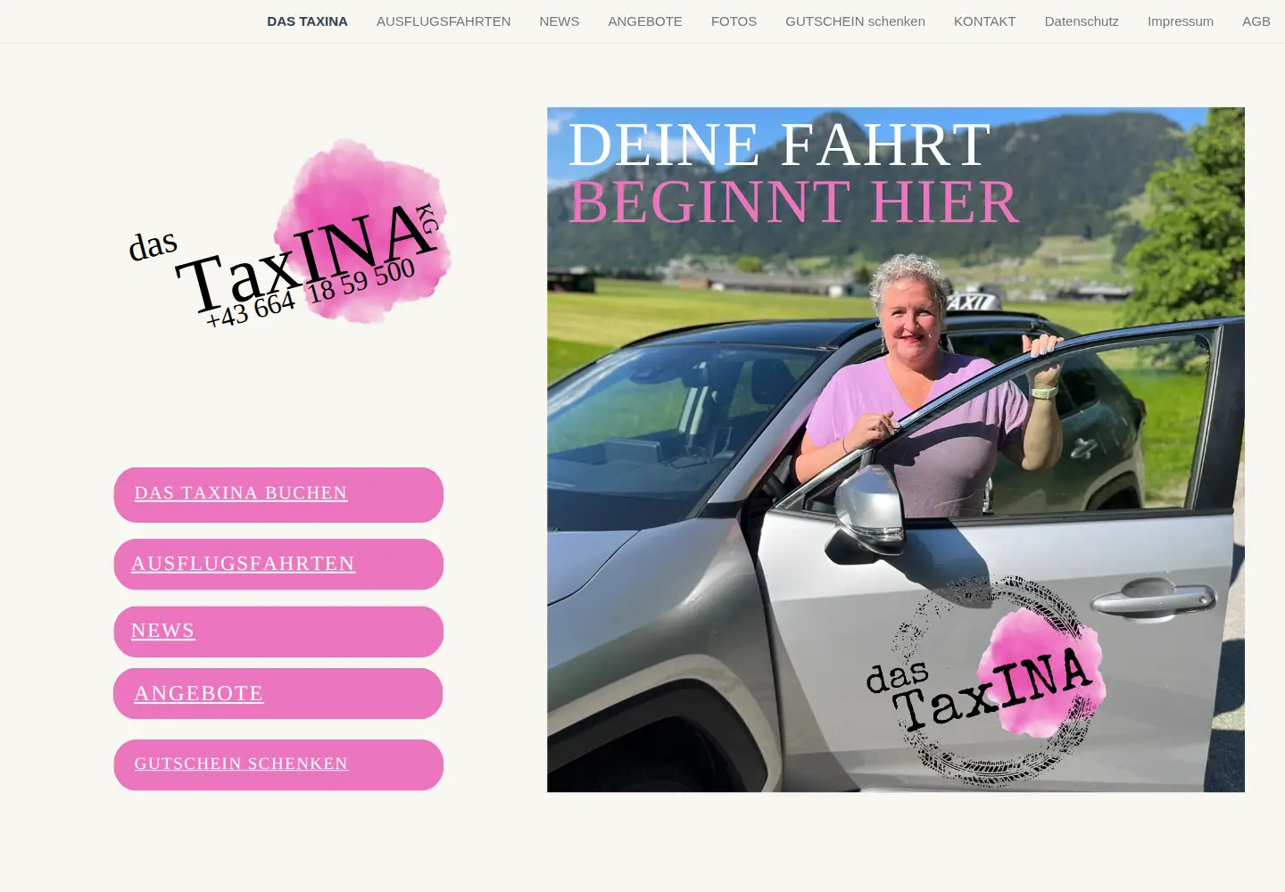 Captured homepage of das-taxina.com in the current scan