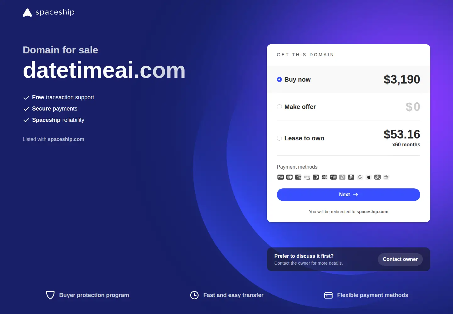 Screenshot of datetimeai.com