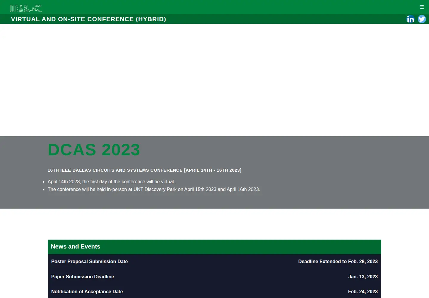 Screenshot of dcas2023.com