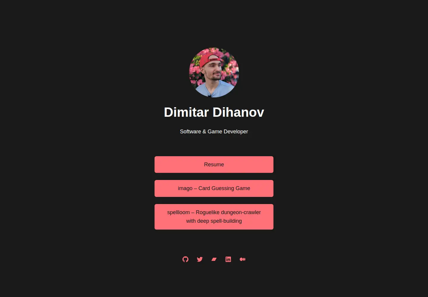Captured homepage of ddihanov.com in the current scan
