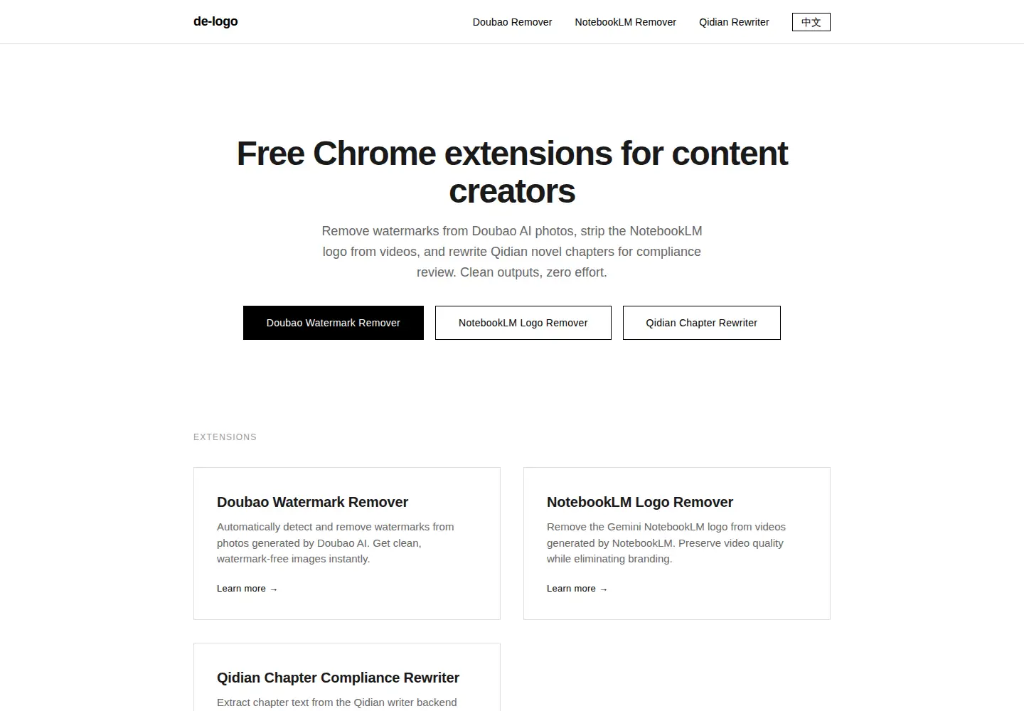 Captured homepage of de-logo.com in the current scan