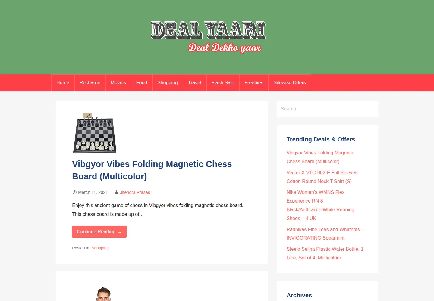 Screenshot of dealyaari.com