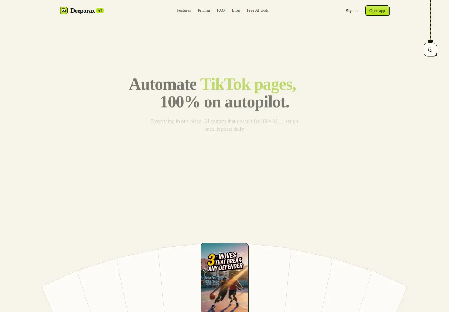 Screenshot of deeporax.com