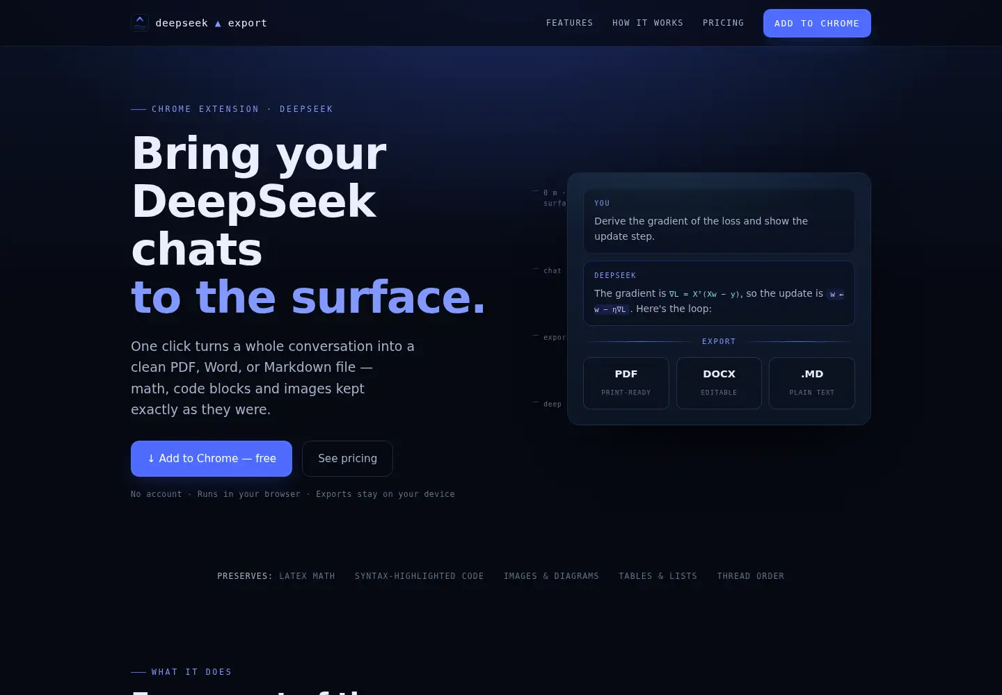 Screenshot of deepseek-export.com