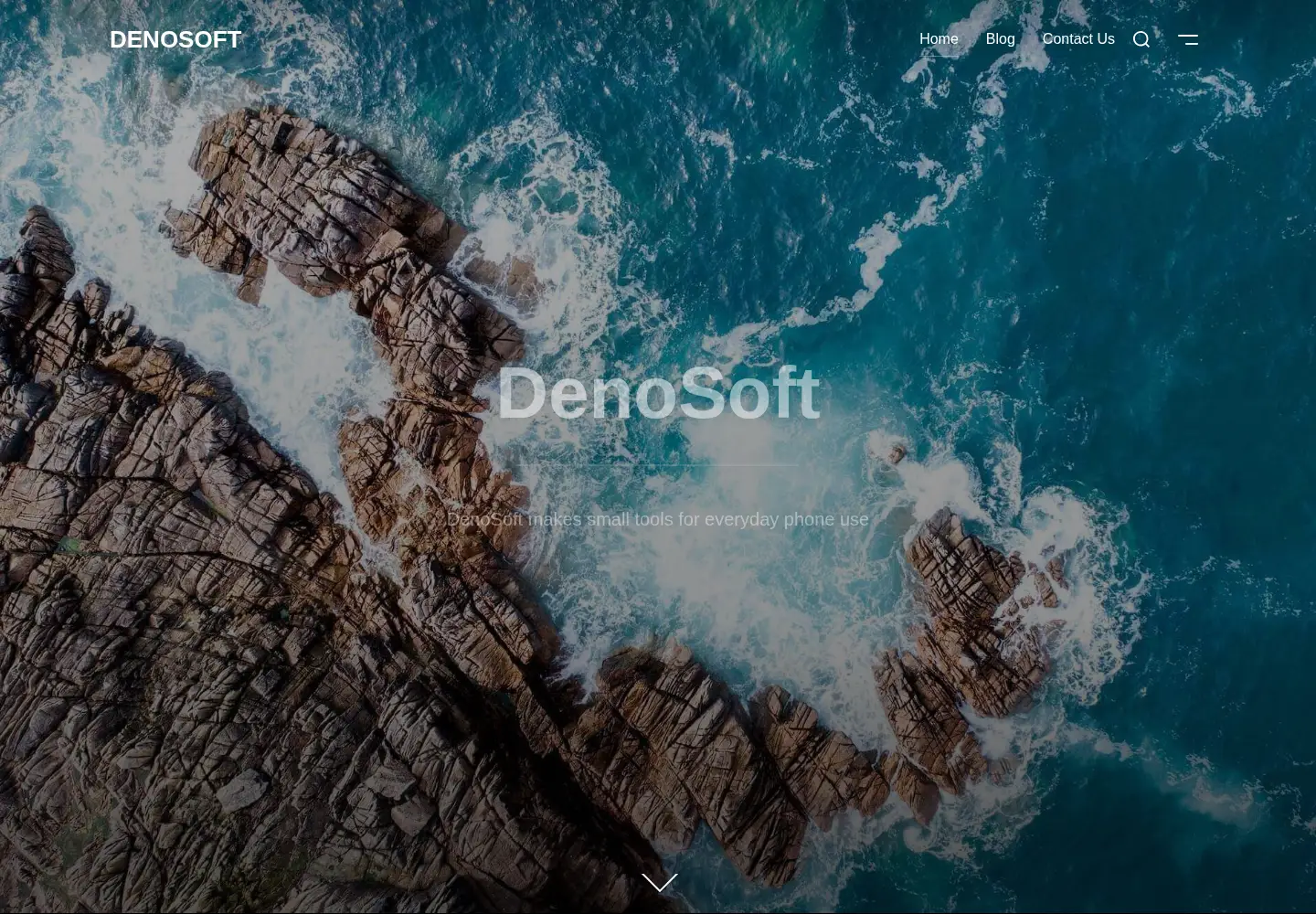 Captured homepage of denosoft-app.com in the current scan