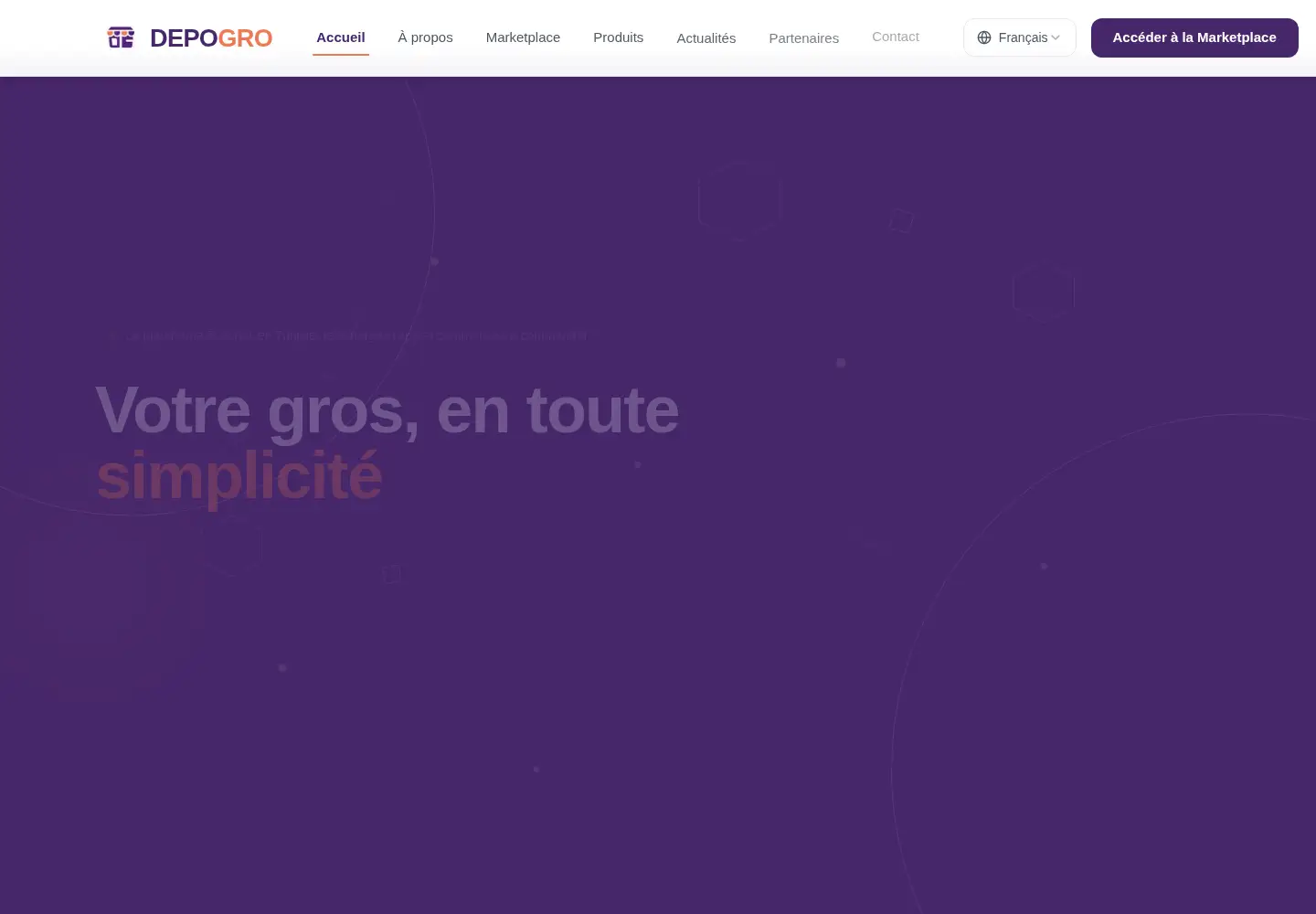 Screenshot of depogro.com