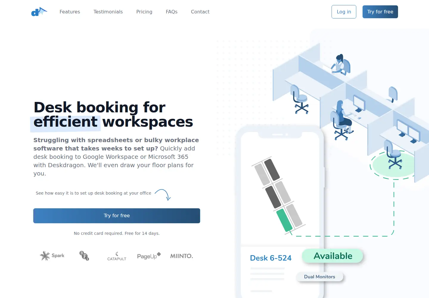 Screenshot of deskdragon.com