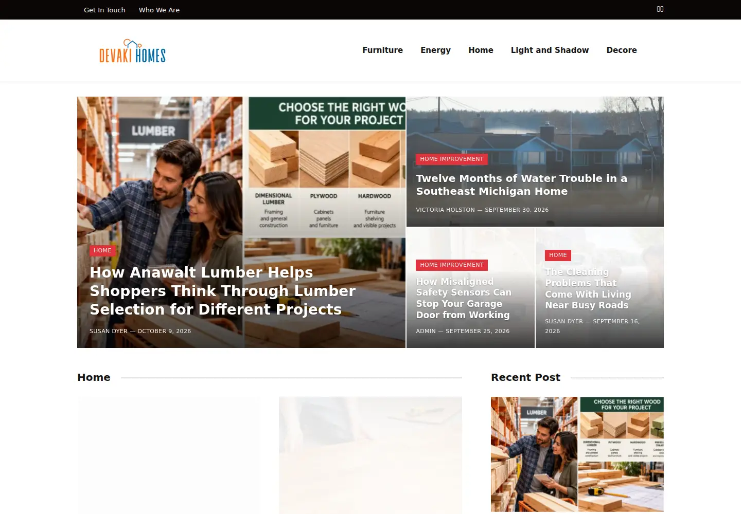 Screenshot of devakihomes.com