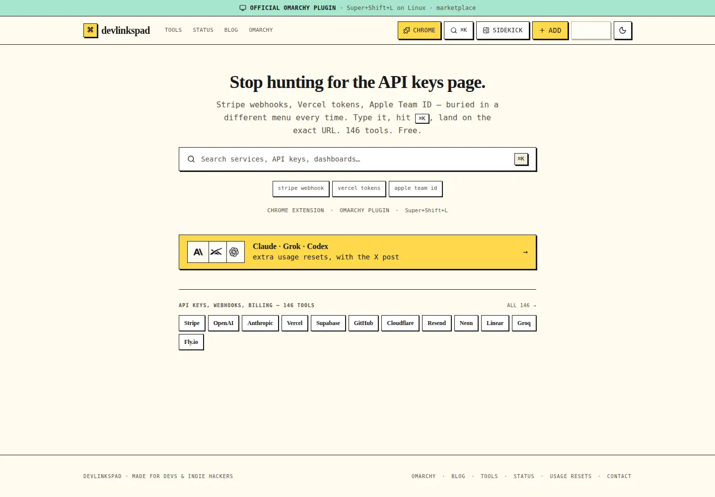 Screenshot of devlinkspad.com