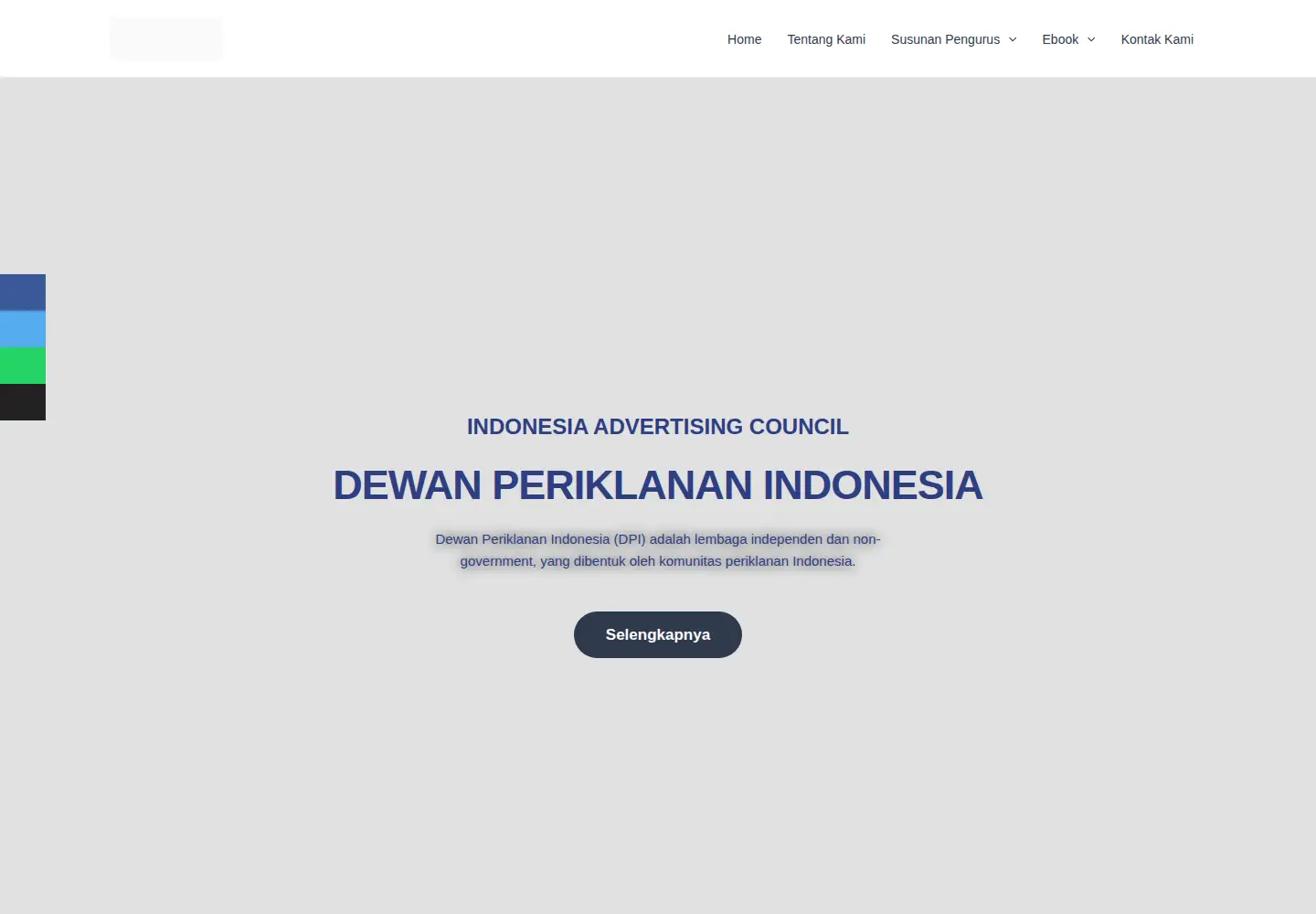 Captured homepage of dewaniklanindonesia.com in the current scan