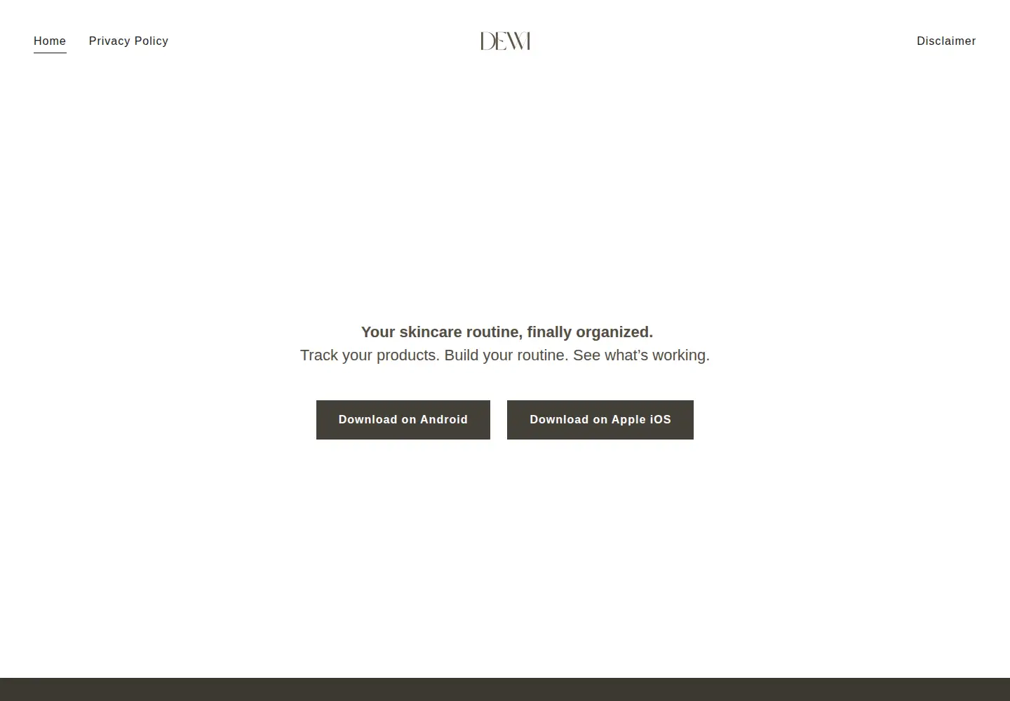 Captured homepage of dewidaily.com in the current scan