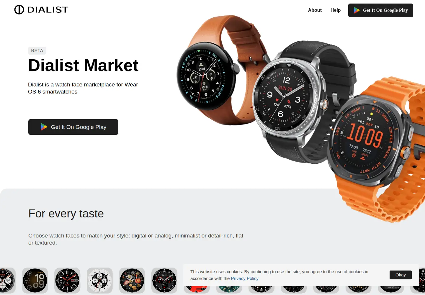 Screenshot of dialistmarket.com