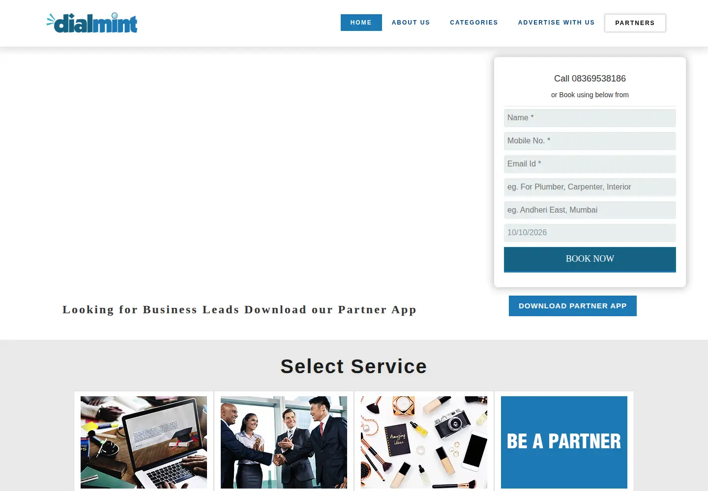 Screenshot of dialmint.com