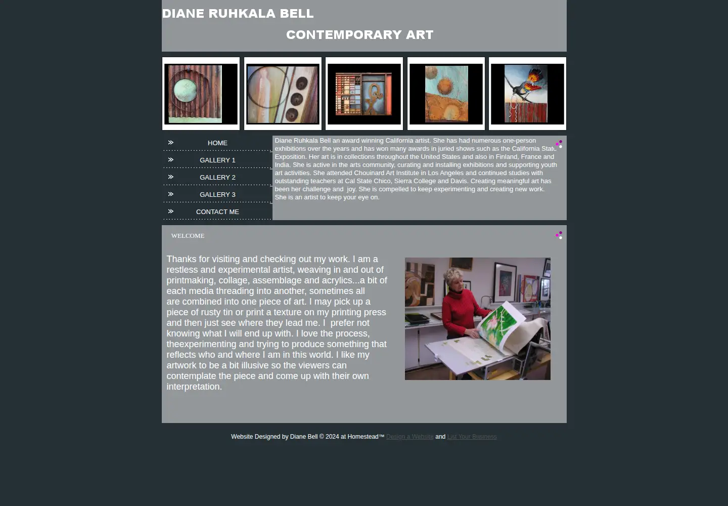 Screenshot of dianeruhkalabell.com