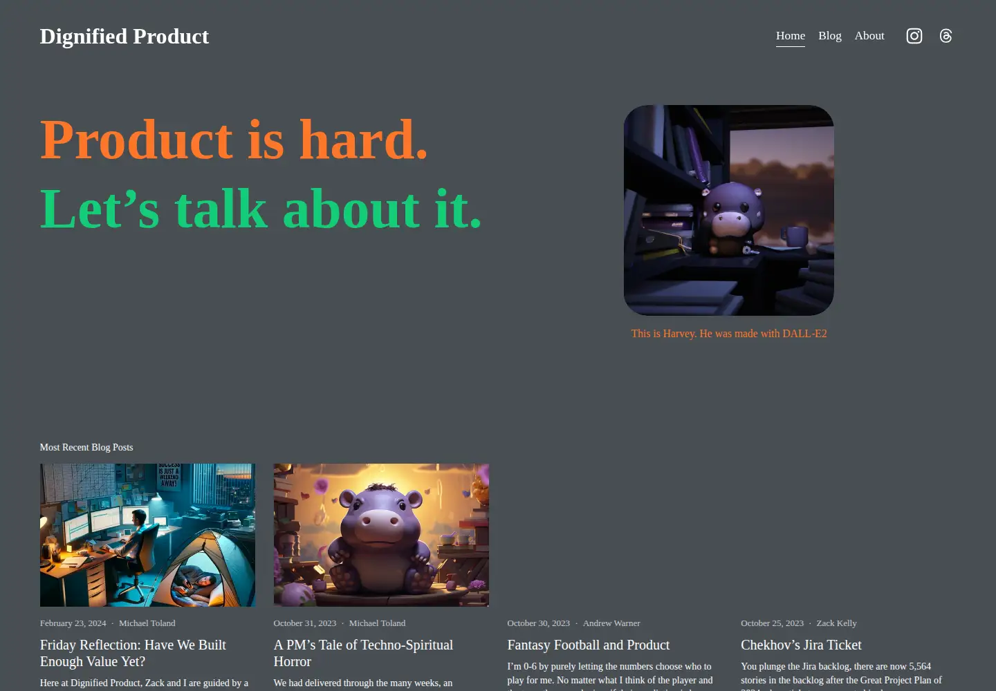 Screenshot of dignifiedproduct.com