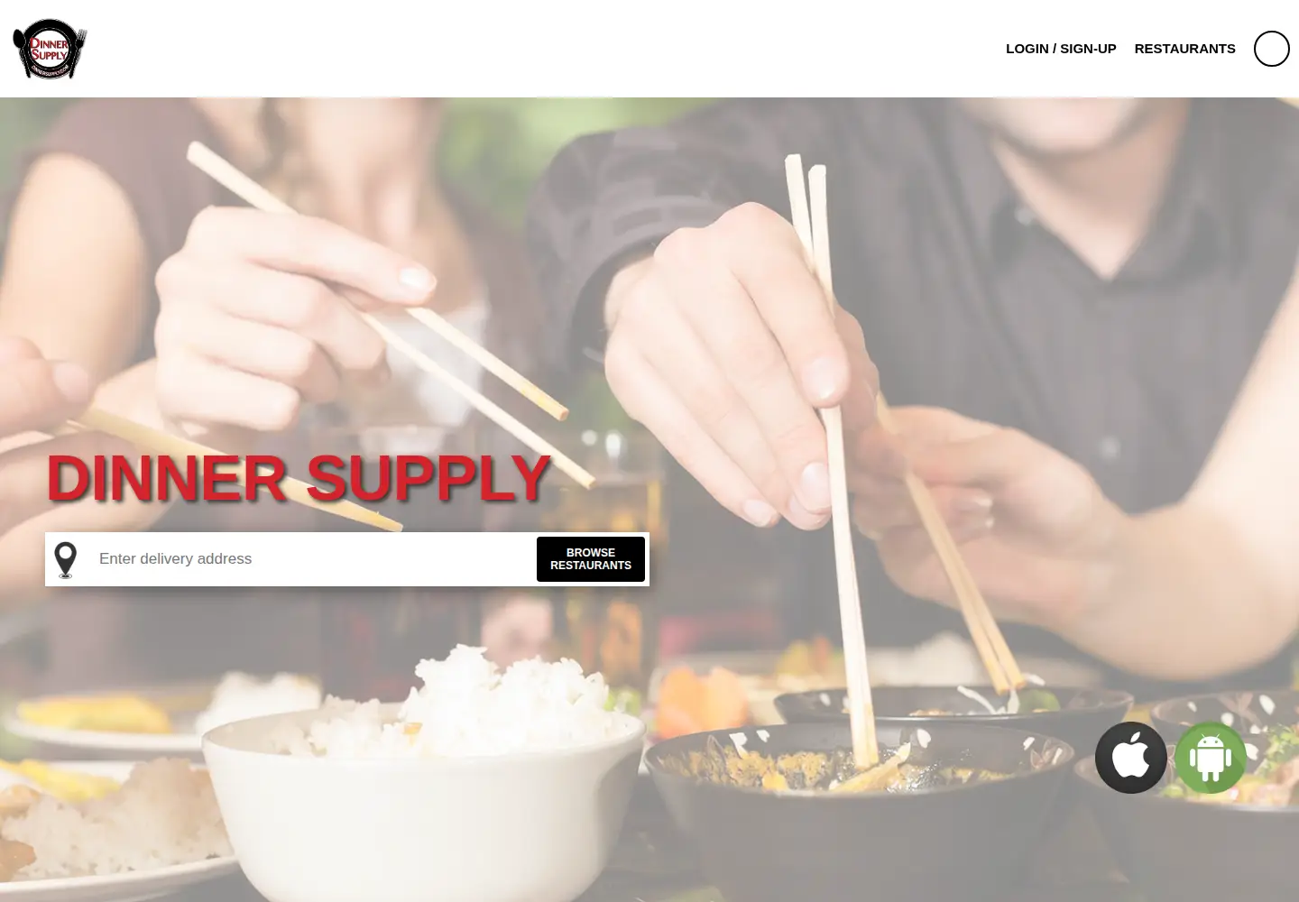 Screenshot of dinnersupply.com