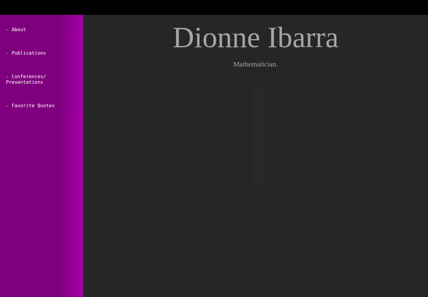 Screenshot of dionneibarra.com