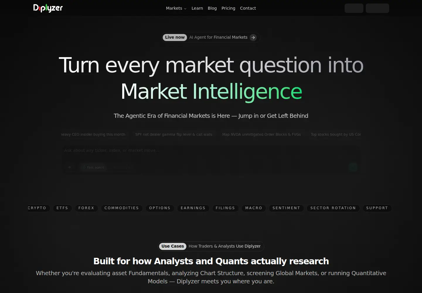 Captured homepage of diplyzer.com in the current scan