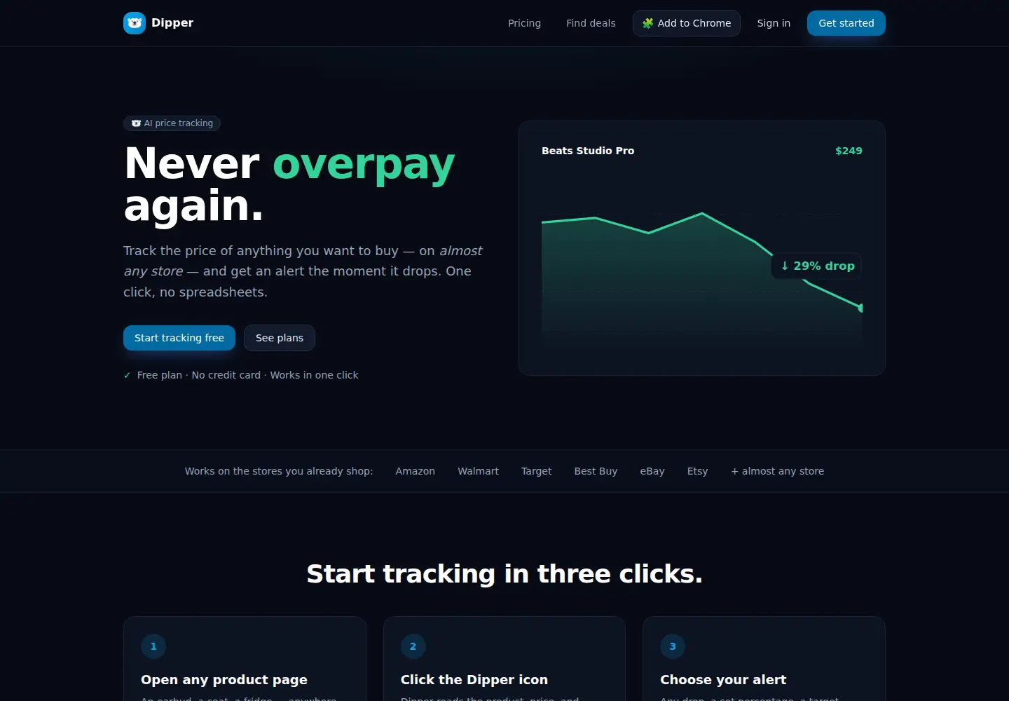 Screenshot of dipperapp.com